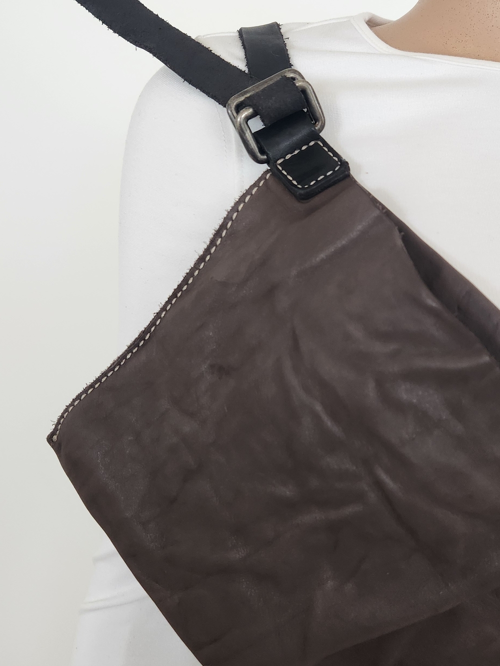 UMA WANG Brown Leather Bum Bag - Picture 7 of 11